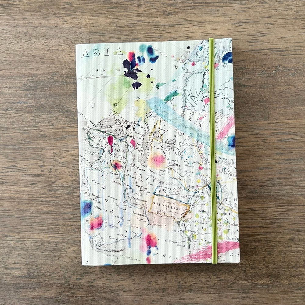 Vintage Map travel journal calendar book stationary